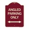 Signmission Angle Parking W/ Bidirectional Arrow Heavy-Gauge Aluminum Sign, 24" x 18", BU-1824-24345 A-DES-BU-1824-24345 - alternate 1